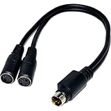 SVHS S-Video Kabelverteiler Y-Adapter Kabel 4 Polig Mini DIN Adapter Anschlusskabel - 2 Zum 1