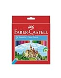Faber-Castell 111224 - Farbstifte CASTLE Hexagonal, 24er Kartonetui