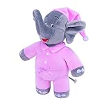 Benjamin Blümchen Kuscheltier Schlummer-Elefant mit Sound 10844 , weiche Plüschfigur mit original Stimme, ca. 22 cm groß von Jazwares