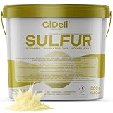 GiDeli Schwefel pulver 500g Anorganisch 99,9% fein für kosmetikindustrie bodenpflege pflanzen Schwefel im Eimer 0,5kg