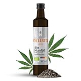 OELESTO® BIO Hanföl [500ml] kaltgepresst - edles reines Hanfsamenöl - Dips, Salatdressings, Smoothies - Salatöl - Omega-6- & Omega-3-Fettsäuren - Hanf