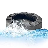 Générique Schwimmende Schale für Teich, Wasserdekoration mit Blumenkübel – Behälter für Wasserkultur aus Pflanzenfaser für Teiche, Seen und Wassergärten