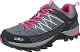 CMP Rigel Low Wmn Trekking Shoes Wp Damen Wanderschuhe , Grey Fuchsia Ice, 41 EU