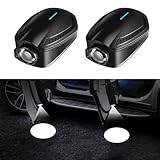 2 Stück Personalisiert Auto türlicht Logo-Projektor, Universelles Drahtloses Autotürmarkierungslicht, Personalisierte Autotür Logo Licht Projektor, Drahtlose Ghost Shadow für Autotür, USB-Aufladung