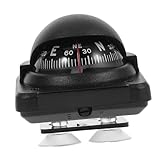 Garneck Kompakter Auto Kompass Einstellbarer Navigationsball für Armaturenbrett Präzise Richtungsanzeige für Fahrzeuge Installieren und Benutzerfreundlich für Jede Fahrt