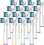 Aufsteckbürsten Ersatzzahnbürsten Ersatz Zahnbürsten für Oral-B elektrische Zahnbürsten 16 Stück