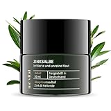 Vitabay Zinksalbe Wundsalbe mit Teebaumöl 50ML vegan - unreine Haut Pickel Gesicht Zink Salbe - Wundheilsalben antibakterielle Salbe Teebaumöl Salbe - Wundheilsalbe Heilerde Haut Zinksalbe hochdosiert
