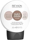 REVLON PROFESSIONAL Nutri Color – TONING FILTERS 821 Hellblond Irisé Asch, 240 ml, pflegende Farbmaske mit INSTA-PIC-TECHNOLOGY™, Tönungsmaske zur Farbauffrischung von kühlen Perlmutttönen
