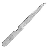 May - Nagelfeile und Nagelbettreiniger aus Metall - feines Modell - doppelseitig - Edelstahl
