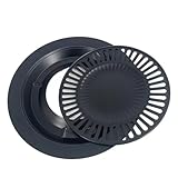 Gettimore Edelstahl-Grillplatte für Gasherd, 32 x 32 cm, Outdoor-Grillpfanne für Camping und Picknick