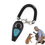 Trainings-Clicker für Welpen – 2-in-1-Welpen-Clicker und Hundepfeife | Leises Rückrufgerät mit Handschlaufe für das Verhaltenstraining die Korrektur von Welpen, Hunden, Pferden Vögeln