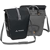 VAUDE Fahrradtaschen für Gepäckträger Aqua Back 2x24L in schwarz 2 x Hinterradtaschen wasserdicht, Fahrrad Gepäckträgertasche hinten, einfache Befestigung – Made in Germany