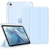 Fintie Hülle für iPad Mini 7 (A17 Pro) 2024 / iPad Mini 6. Generation 2021 8.3 Zoll mit Pencil Halter, Ultradünn Leichte Schutzhülle mit transparenter Rückseite Abdeckung, Auto Schlaf/Weck, Himmelblau