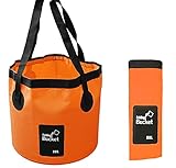 KAHEIGN Falteimer 20L Faltschüssel Spülschüssel, Tragbar Outdoor Falteimer Camping Spülschüssel Waschschüssel für Reisen Wandern Angeln Bootfahren Gartenarbeit Party Autowäsche (30 x 27cm)