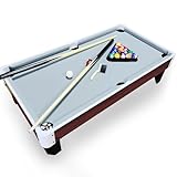OYE 40 Inch Mini Pool Billardtisch Pooltisch Spiel, Mini Billiard Tisch mit komplettem Zubehör Größe 102 x 51 x 23 cm für Kinder und Erwachsen (Gray)