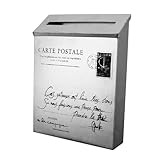 NOLITOY Retro Briefkasten Vintage Briefkasten mit Zeitungsfach Langelebig aus Lackiertem Einfache Montage Dekorativ für Zuhause Büro und Geschäft Maße