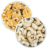 1001 Frucht - Walnüsse 1kg & Cashewkerne 1kg Bundle – Nüsse großpackung – Praktisches Duo!