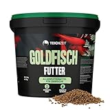 Teichzeit Goldfischfutter I Teich Fischfutter für Goldfische und Teichfische I Fördert Wachstum & Farbintensität | Schwimmfähig & leicht verdaulich | Made in Germany | 5kg