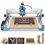 Genmitsu 4040 Reno CNC Router Fräsmaschine, Upgrade Desktop Graveur mit geräuschloser Bewegung für Holz Acryl Metall, Unterstützung 4. Achse Rotationsmodul, Arbeitsbereich 400 x 400 x 76mm