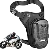 Motorrad Beintasche für Herren Damen, Unisex wasserdichte Oberschenkeltasche Multitaschen Beinbeutel Taktische Tasche, Sport Gürteltasche für Motorradfahren, Wandern, Radfahren, Camping, Angeln