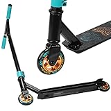 SPORTVIDA Stunt Scooter, Roller kickscooter Tretroller Cityroller Kickboard mit 360° Spin Fixed Bar Kickscooter Trick Roller für Kinder Erwachsene 110 MM PU Räder ABEC-9 (Türkis)