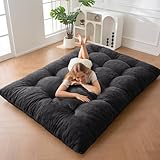 MAXYOYO Futon Matratze, Chenille-Stoff, 15cm Dick Bodenmatratze Verwendbar als Schlafsofa, Geknöpft Handwerk, Klappbare Gästematratze für Wohnzimmer Schlafzimmer