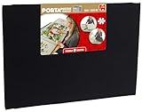 Jumbo Spiele Portapuzzle - Große Puzzlematte bis 1000 Teile Puzzlezubehör, Weiss/Opulenter Garten