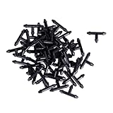 50Pcs 3/5mm Bewässerung Sprinkler T-Stück Schlauchverbinder für Bewässerungsschlauch Gartenschlauch, Mikro-Tropfbewässerung
