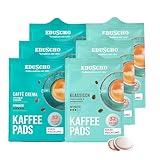 Eduscho Kaffeepads Probierset Vorratspack Maxi Packung, Klassisch & Caffè Crema, 192 Pads – 6 x 32 Pads, für alle Pad Maschinen, industriell kompostierbar