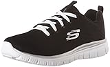 Skechers Damen Graceful Get Connected Sneaker,Black Mesh White Trim, 39 EU