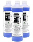 PURIVITA® Universal Milchsystemreiniger Kaffeevollautomaten [3x1L] - Milchschaumreiniger Kaffeemaschine - Milchaufschäumer Reiniger - Reiniger Milchsystem Kaffeevollautomat - Kaffeemaschinenreiniger