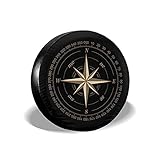 GOSMAO Reserveradabdeckung Compass Rose Schwarz Universal Reserverad Ersatzradabdeckung Für Trailer Rv SUV 14-17IN