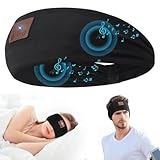 YiYunTE Schlafkopfhörer, Stirnband, Bluetooth, Schlafmaske, Kopfhörer, Geräuschunterdrückung, Schlaf-Stirnband, weiche Schlafkopfhörer, Männer und Frauen, Geschenke für Entspannung, Meditation, Sport,