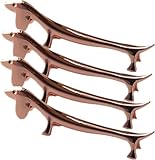 4 Stücke Messerbank Set, Stäbchen Halter Edelstahl Hirsche Figur Essstäbchen, Hund Form Besteckhalter Für Messer Gabel Löffel, Ablageplatz Für Essbesteck, Essstäbchenhalter In Tierfiguren-Design