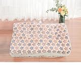 SHUIZONG Haustierdecke Wasserdicht S/M/L/XL/XXL/XXXL Verdickte Haustier Weiche Fleece Pad Decken Bettmatte Für Welpen Hundekatze Sofa Kissen Home Waschableutnant Warm Halten-C,M 51X34Cm