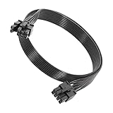 MLWSKERTY 18AWG 8Pin Bis 6+2 Pin PCIe GPU Stromkabel Für GPU Stromversorgung 50 Cm Lang