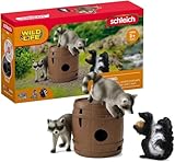 schleich 42596 Spielspaß um die Nuss, ab 3 Jahren, WILD LIFE - Spielset, 6 Teile