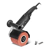 STAHLWERK Satiniermaschine SM-1500 ST mit 1.500 W Leistung und 600-3.200 U/min für 125 mm Satinierwalzen Bürstenschleifer | Walzenschleifmaschine | Bürstenschleifgerät | Schleifroller