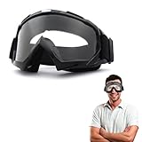 BNOYONERAS Snowboardbrille, UV-Schutz Goggle, Ski Snowboard Brille, Motorradbrille, Schneebrille Helmkompatibel, Sportbrille für Skifahren, Motorrad, Fahrrad, Skaten (Transparent)