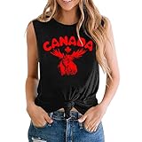 2025 - Tanktops und Camisoles für den Sommer für Damen, lässiges Rundhals-Shirt mit Muster für den Alltag, perfekt zum Kombinieren mit Jeans, pflegeleichtes, maschinenwaschbares Oberteil (Black, XL)