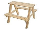 GASPO Kindersitzgruppe aus massivem Holz, 80 x 80 x 48 cm, Natur, Qualität aus Österreich, einfaches Bausatzsystem