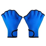 Fulenyi Aqua-Handschuhe, Paddel-Neopren-Handschuhe mit Schwimmhäuten für Schwimmfitness, Wassergymnastik- und schwimmfeste Trainingshandschuhe für Männer, Frauen, Kinder