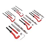 Innengewinde-Reparatursatz HSS-Bohrer-Gewindebohrer-Kit Drahtgewindeeinsätze Spiralspulen-Gewindeeinsätze HSS-Bohrer-Gewindebohrer-Werkzeug für M5 M6 M8 M10 M12