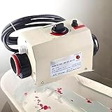 MhWrughts Pool-Warmwasserbereiter, 2/3 kW elektrischer Warmwasserbereiter mit Thermostat, Pool-Warmwasserbereiter mit Einstellbarer Temperaturregelung, für Schwimmbecken,3KW