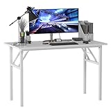 SogesHome Klapptisch Computertisch 120 x 60 x 75 cm PC Tisch Schreibtisch Bürotisch Büroarbeitsplatz für Home Office Verwendung Schreibtisch Esstisch Konferenztisch