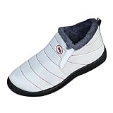 Damen-Schneestiefel, Schlupfstiefel, Winter, wasserdicht, orthopädisch, warme Stiefel, Fußgewölbeunterstützung, Trekkingstiefel, Pelzfutter, rutschfest, für den Außenbereich, warme Knöchelschuhe