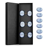 6 Stück Keramik Essstäbchen Ablagen mit Geschenkbox,stäbchen Ablagen,Chopsticks Holder schwarz Stäbchenhalter,Essstäbchen Halter für stäbchen,Chopsticks Shelves Stäbchenauflage