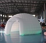 SAYOK Aufblasbares Iglu-Kuppelzelt mit LED-Licht, tragbares Iglu-Zelt für Party, Hochzeit, Veranstaltung, Camping, Outdoor (5 m)