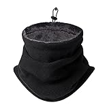 BSITSSS Schlauchschal, Multifunktionstuch Winter, Loop Schal Herren Schal Herren Damen Winter Halstuch Halswärmer Gesichtsschal Warm Dick Loopschal Nackenwärmer Sport Motorrad Fahrrad Unisex(Schwarz）