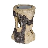 iplusmile Solar Außenleuchte Baumstumpf LED Gartenleuchte Wetterfest mit Erdspieß Solarleuchte für Weg und Rasen